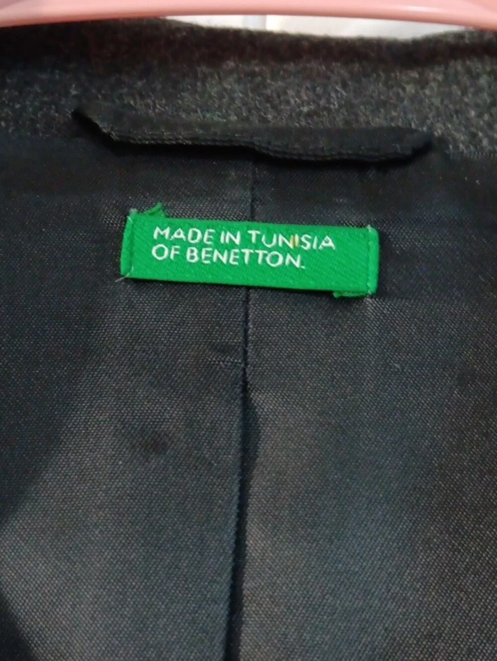 VTG United Colors of Benetton Gray Virgin Wool Stretch Blazer Jacket IT 40 US 4